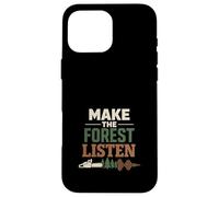 Custodia per iPhone 16 Pro Max Registrazione Terapia Logger Terapia Umorismo Motosega Life Forest