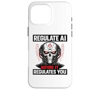 Custodia per iPhone 16 Pro Max Regola l'IA prima che regoli il tuo teschio robot