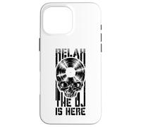 Custodia per iPhone 16 Pro Max Relax The DJ Is Here LP Gothic Skull per amanti del disco in vinile