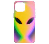 Custodia per iPhone 16 Pro Max Retro Alien Aura Psychedelic Rainbow Aesthetic Cryptozoology