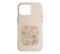 Custodia per iPhone 16 Pro Max Retro Animal Print Wildflower Flowers Boho Floral Aesthetic