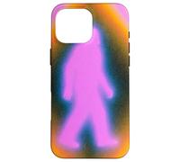 Custodia per iPhone 16 Pro Max Retro Bigfoot Aura Psychedelic Rainbow Squatch Cryptozoology