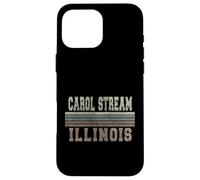 Custodia per iPhone 16 Pro Max Retrò Carol Stream Illinois