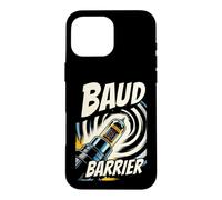 Custodia per iPhone 16 Pro Max Retro Computer Baud Barrier Vintage Dial Up Modem Graphic