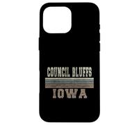 Custodia per iPhone 16 Pro Max Retro Council Bluffs Iowa