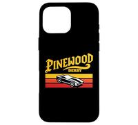 Custodia per iPhone 16 Pro Max Retro Eighties Pinewood Derby Cub Scouts 80's Sunset Vibe