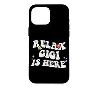Custodia per iPhone 16 Pro Max Retro Groovy Relax GIGI Is Here Funny Mother's Day Nome