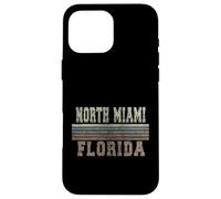 Custodia per iPhone 16 Pro Max Retrò North Miami Florida