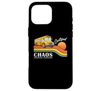 Custodia per iPhone 16 Pro Max Retro School Bus Driver Certified Chaos Transport Technician