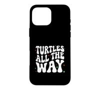 Custodia per iPhone 16 Pro Max Retro Sea Turtle Turtles All The Way Oceans Lover