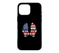 Custodia per iPhone 16 Pro Max Riflessologia Bandiera americana Massaggio riflessologo America