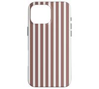 Custodia per iPhone 16 Pro Max Righe Classiche Marrone Castagna