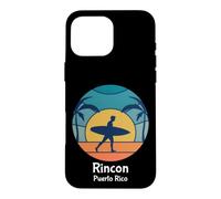 Custodia per iPhone 16 Pro Max Rincon Puerto Rico Surf Vintage Surfer Spiaggia Tramonto Surf