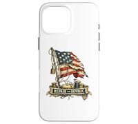 Custodia per iPhone 16 Pro Max Riparare la bandiera americana della Repubblica