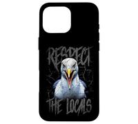 Custodia per iPhone 16 Pro Max Rispetta la gente del posto Divertente Seagull Seaside
