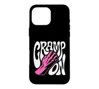 Custodia per iPhone 16 Pro Max Rock Climbing Cramp On Bouldering Climber Pun