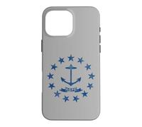 Custodia per iPhone 16 Pro Max RODE ISOLA STATO BANDIERA (DISTRESSED BLU) PROVIDENCE RODE