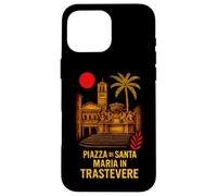 Custodia per iPhone 16 Pro Max Roma Piazza di Santa Maria in Trastevere Quartieri Romani