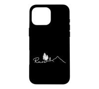 Custodia per iPhone 16 Pro Max Run Mountain Line Art