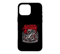 Custodia per iPhone 16 Pro Max Sacro Cobra Serpente Tempio Heavymetal Viper