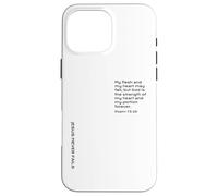 Custodia per iPhone 16 Pro Max Salmi 73:26, Forza, Parole incoraggianti, JNF, Cristiano
