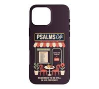 Custodia per iPhone 16 Pro Max Salmi cristiani Caffè Fede Caffè Scrittura Preghiera