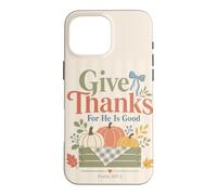 Custodia per iPhone 16 Pro Max Salmo del Ringraziamento dell'autunno cristiano 107 Elogio del raccolto