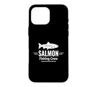 Custodia per iPhone 16 Pro Max Salmon Fishing Crew River Hunter
