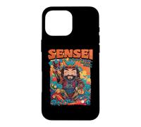 Custodia per iPhone 16 Pro Max Samurai giapponese Boba Tea Warrior Ukiyo Bubble Tea Samurai