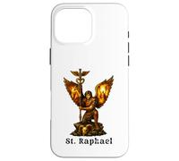 Custodia per iPhone 16 Pro Max San Arcangelo Raffaele Arte Cristiana Fede