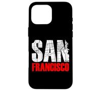 Custodia per iPhone 16 Pro Max San Francisco California Graphic Map T-shirt, San Francisco