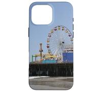 Custodia per iPhone 16 Pro Max Santa Monica Pier Ruota panoramica e Rollercoaster
