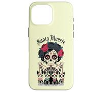 Custodia per iPhone 16 Pro Max Santa Muerte Santo Popolare Spirituale