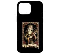 Custodia per iPhone 16 Pro Max Santa Rita da Cascia Patrono dell'Impossibile