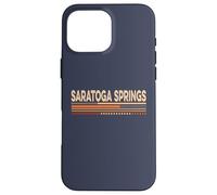 Custodia per iPhone 16 Pro Max Saratoga Springs New York Vintage anni '70