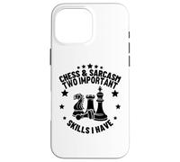 Custodia per iPhone 16 Pro Max Scacchi e Sarcasmo Giocatore Scacchi Divertenti