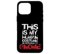 Custodia per iPhone 16 Pro Max Scary Gnome Halloween Costume Scary Garden Cute Gnome Gift