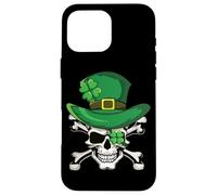 Custodia per iPhone 16 Pro Max Scheletro pirata Saint Paddy Shamrock Saint Patrick's