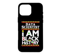 Custodia per iPhone 16 Pro Max Scienziato dei dati Melanina I Am Black History Working Mom Dad