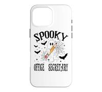 Custodia per iPhone 16 Pro Max Scuola di Halloween Segretaria Ufficio Spooky