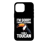 Custodia per iPhone 16 Pro Max Scusa se non stavo ascoltando, ho visto un uccellino tucano