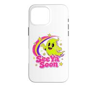 Custodia per iPhone 16 Pro Max See Ya Soon Moon Cute Spooky Halloween Stars Kawaii