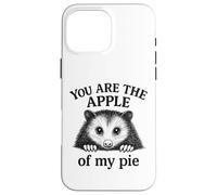 Custodia per iPhone 16 Pro Max Sei la mela della mia torta Funny Possum Humor