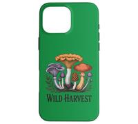 Custodia per iPhone 16 Pro Max Selvaggio Raccolta Cottagecore Funghi Foraggiamento