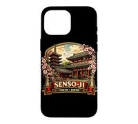 Custodia per iPhone 16 Pro Max Sensoji Tokyo Tempio Giappone Sakura Art