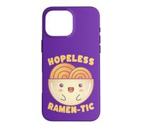Custodia per iPhone 16 Pro Max Senza speranza Ramen-tic Carino Kawaii Noodle Amante Pun