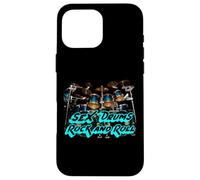 Custodia per iPhone 16 Pro Max Sex Drums Rock and Roll | Band Banda batterista