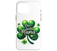 Custodia per iPhone 16 Pro Max Shamrock Saint Irish Patrick Clover Mama Lucky Holiday