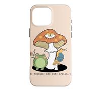 Custodia per iPhone 16 Pro Max Sii te stesso non scusarti Cottagecore Frog