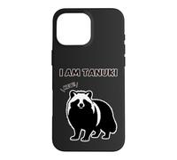 Custodia per iPhone 16 Pro Max Silhouette di Tanuki "IO SONO TANUKI", Animale, bianco